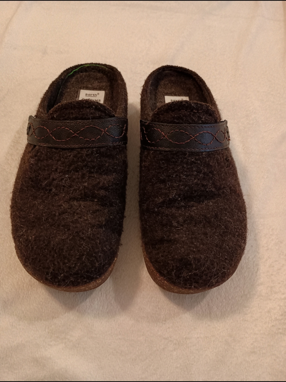 Earth Origins Aurora Janet Slip On Clog Felted Wool Women's Size 9M